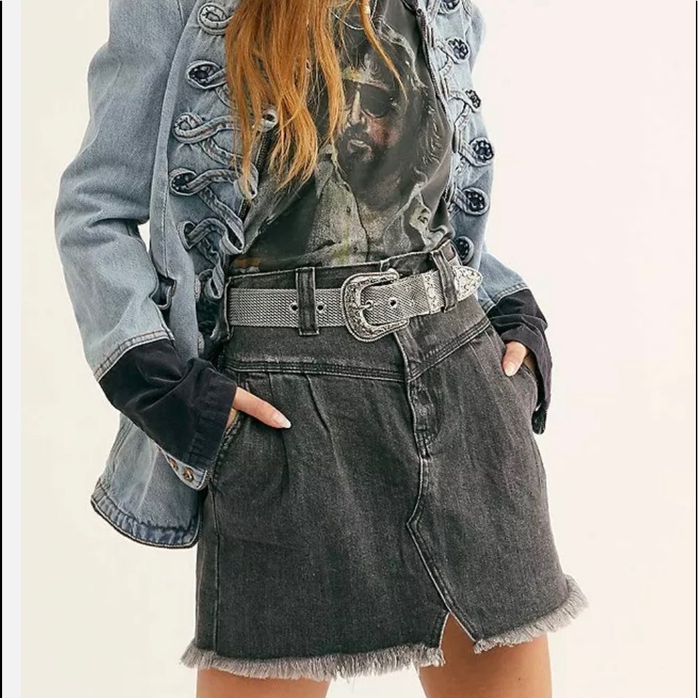 fp denim skirt